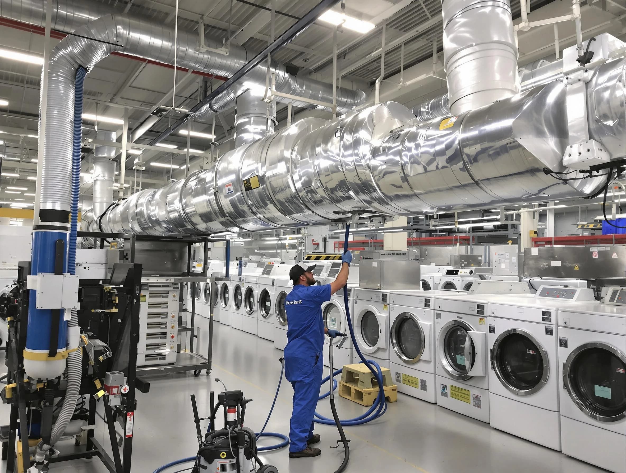 Lithia Springs Dryer Vent Cleaning team performing heavy-duty industrial dryer vent cleaning in Lithia Springs